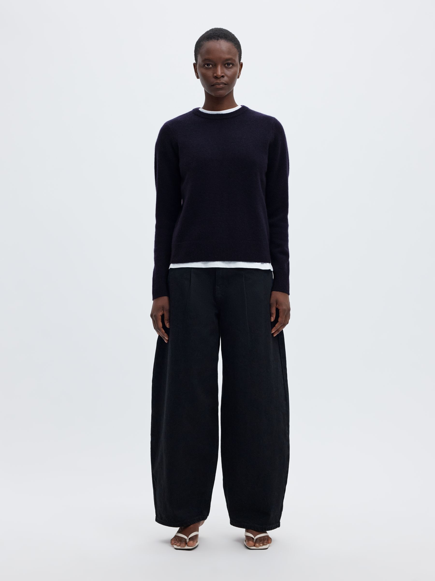 KASJMIR STRIKKET PULLOVER