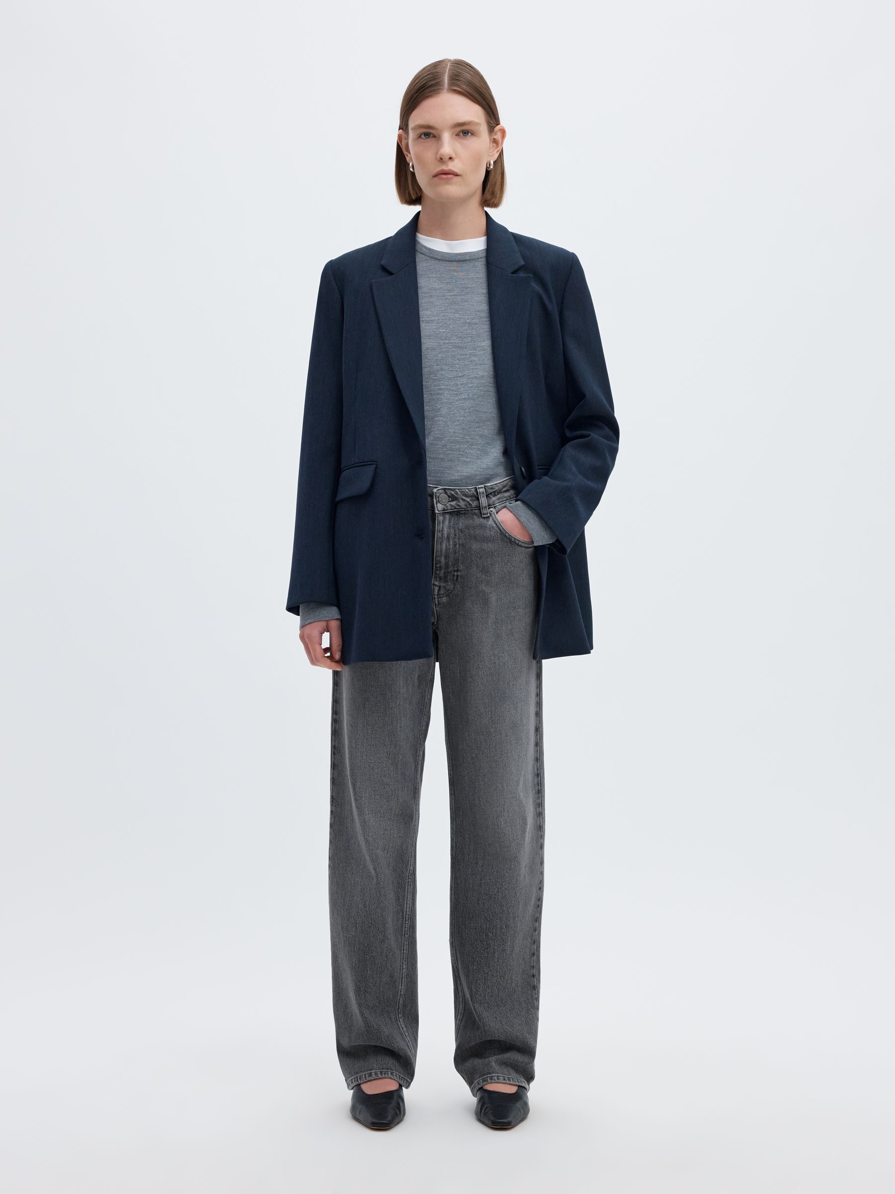 TAILLE MI-HAUTE JEAN DROIT